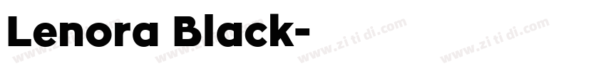 Lenora Black字体转换